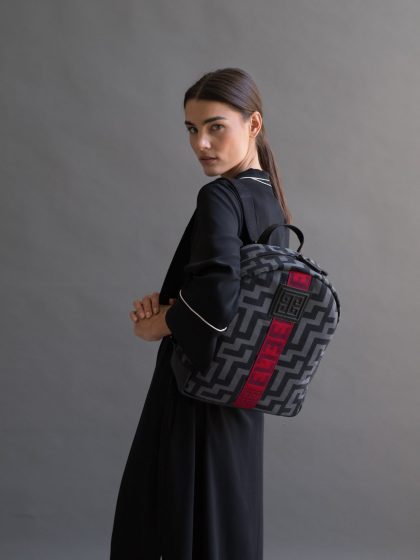 CLEO GREYBLACK REDPLUM STRAP