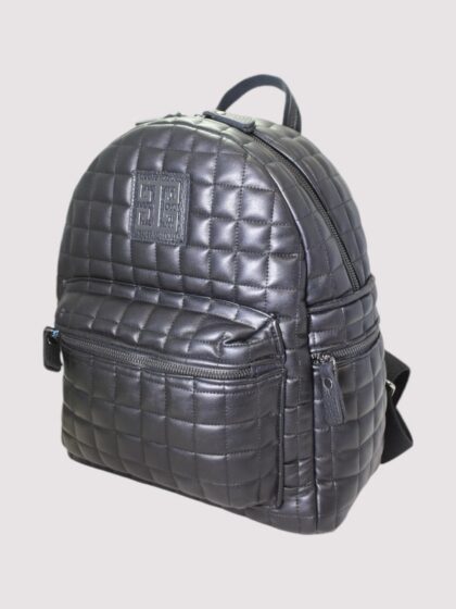 IKAROS Small - CAPITONE Squares- Black - Backpack