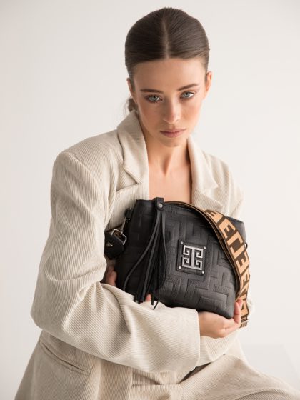 NEFELI_MINI_EMBOSSED_LEATHER_BLACK_MODEL2