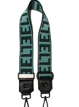 ANTIPAROS - CLASSIC Pattern - Grey/Black - EL Strap - Crossbody Bag - EL LOGO - Turquoise