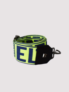 NEFELI Small - LEATHER - Light Blue - El Strap - Crossbody Bag - EL LOGO - Fluo Yellow/Blue