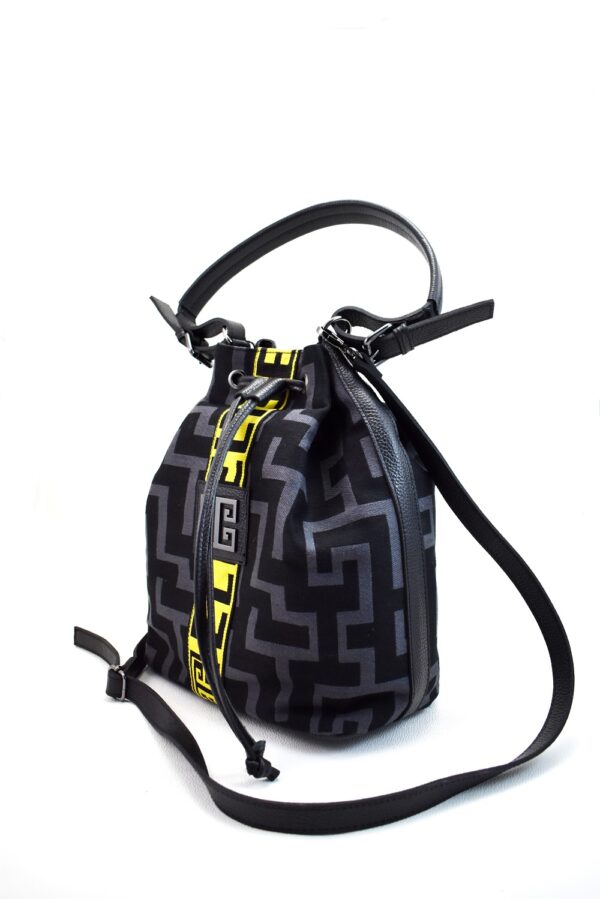 ARTEMIS - LARGE LOGO - Γκρι/Μαύρο - EL Κίτρινος Ιμάντας - Πουγκί