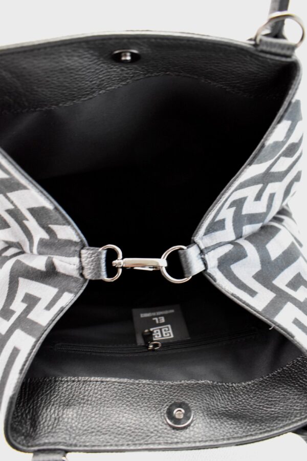 THETIS Small - Κλασικό LOGO - Μαύρος Ιμάντας - Τσάντα Ώμου