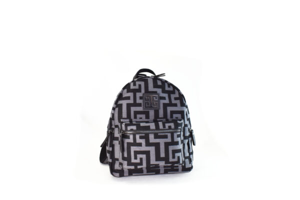 IKAROS SMALL - Γκρι/Μαύρο - LOGO - Σακίδιο Πλάτης