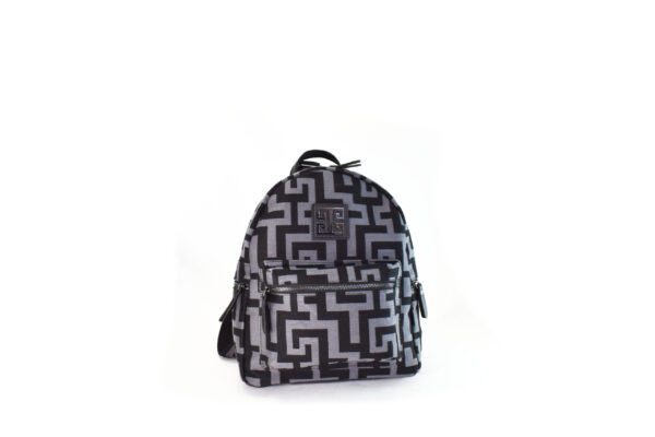 IKAROS SMALL - Γκρι/Μαύρο - LOGO - Σακίδιο Πλάτης