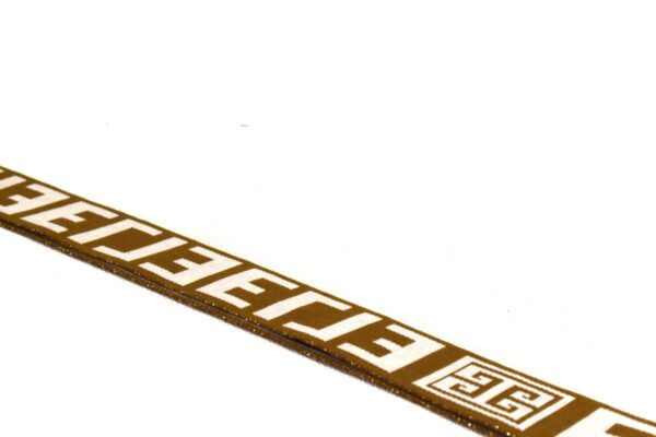 ANTHIA - Εκρού Διαγονάλ/Μόκα - LOGO - Τσάντα Ώμου