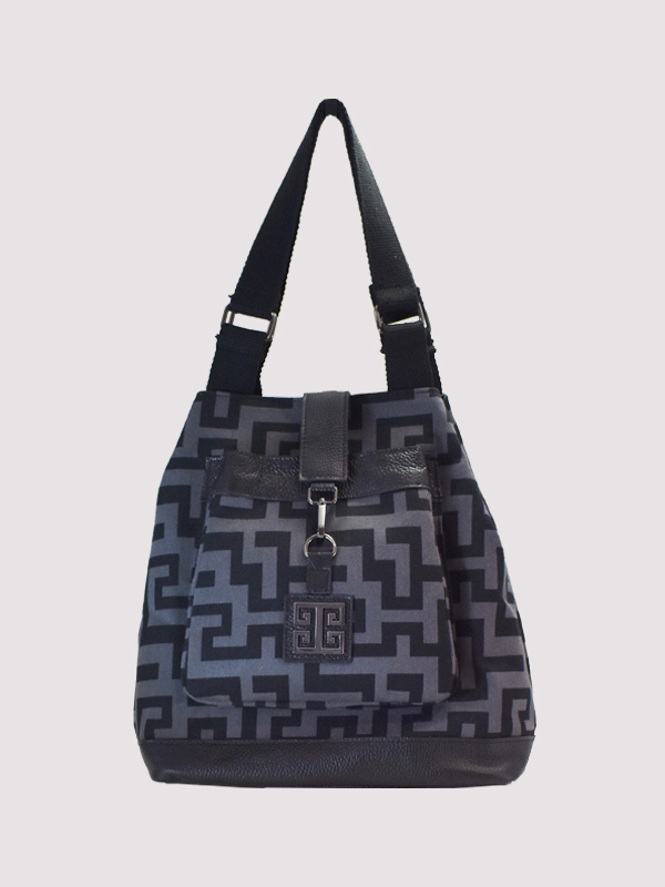 FIMI Small - CLASSIC Pattern - Γκρι/Μαύρο - Σακίδιο Πλάτης