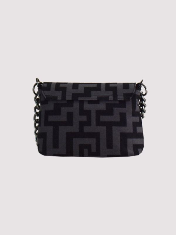 OURANOS - CLASSIC Pattern - Γκρι/Μαύρο - EL Ιμάντας - Τσάντα Ώμου