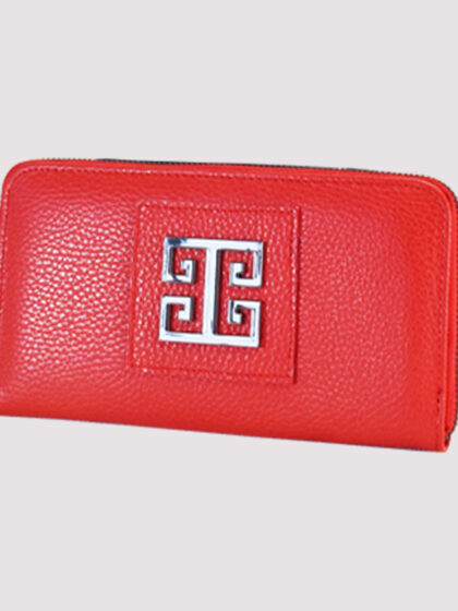 PLUTOS 1 - ΔΕΡΜΑ - Κόκκινο - Πορτοφόλι