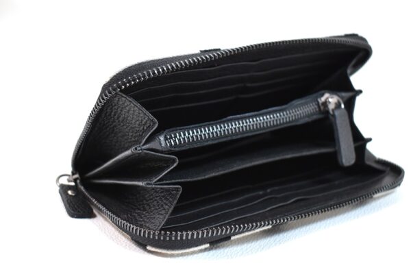 PLUTOS 1 - CLASSIC Pattern - Εκρού/Μαύρο - Πορτοφόλι