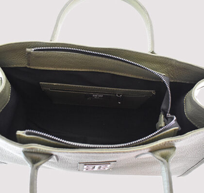 AKTI - ΔΕΡΜΑ - Χακί - EL Ιμάντας - Τσάντα Tote