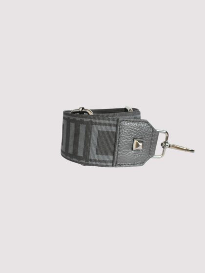 EMMELIA - ΨΑΘΑ - Μαύρο - EL Ιμάντας - Τσάντα Ώμου - EL MARBLE - Μαύρο/Γκρι